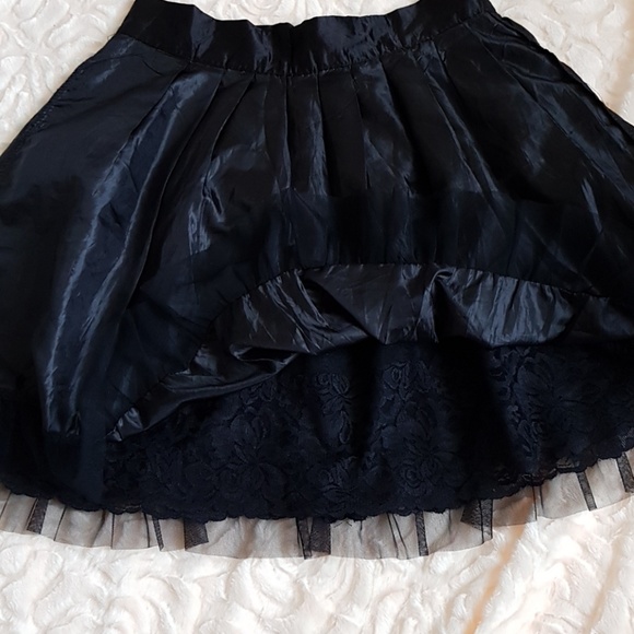 SOLD! Wet Seal, black lace skirt - Picture 7 of 7
